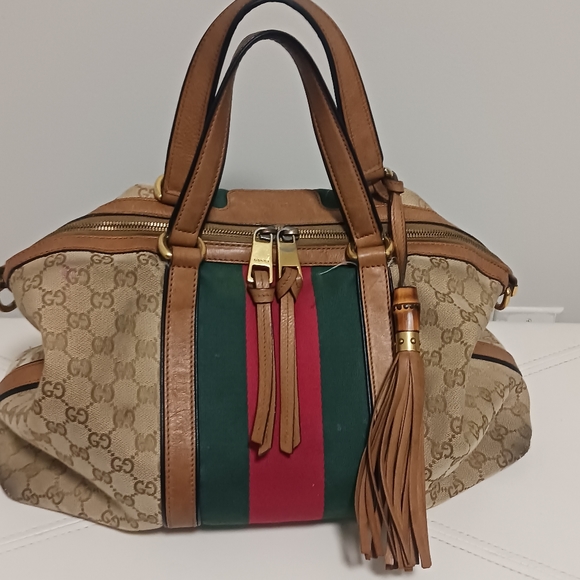 Nice Gucci handbag Light tan GG logo includes long crossbody leather strap - Picture 5 of 6